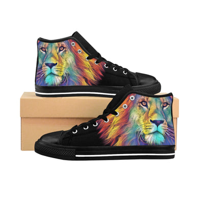 Men's Colorful Lion High-top Sneakers