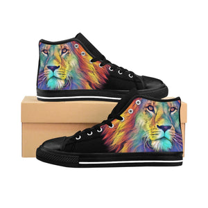 Men's Colorful Lion High-top Sneakers